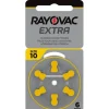 Rayovac Extra Hörapparatsbatterier 10 gul 6-pack