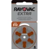 Rayovac Extra Hörapparatsbatterier 312 brun 6-pack