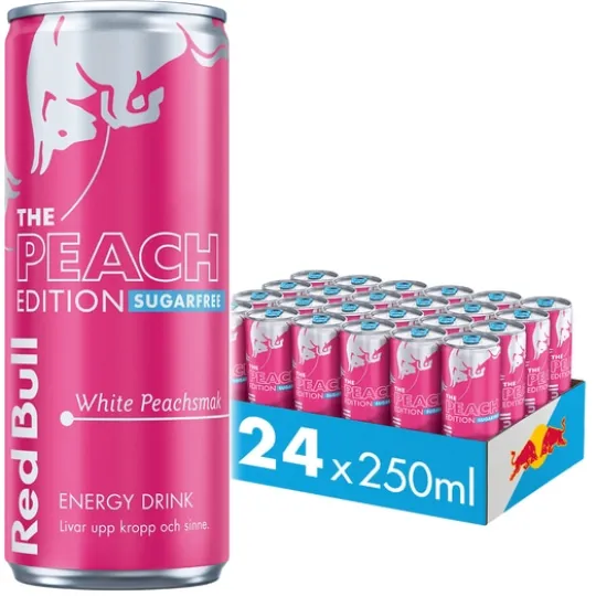 Red Bull Summer Edition White Peach Sugarfree 24 x 250 ml