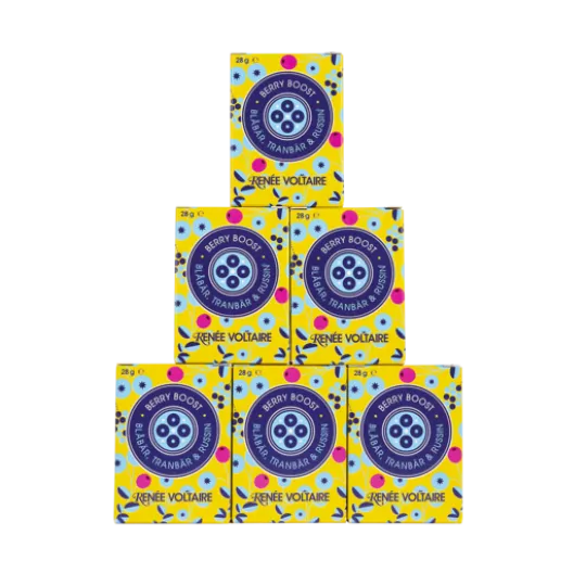 Renée Voltaire Berry Boost Blåbär, Tranbär & Russin 28 g 6-pack