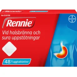 Rennie, tuggtablett 680 mg/80 mg 48 st