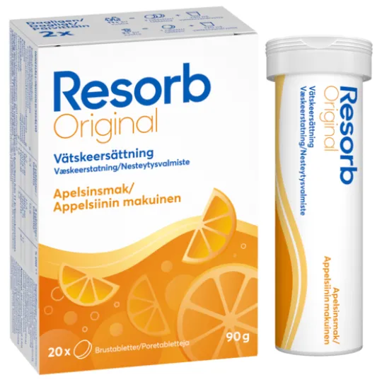 Resorb Original Apelsin brustabletter 20 st