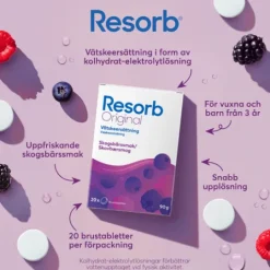 Resorb Original Skogsbär 20 brustabletter