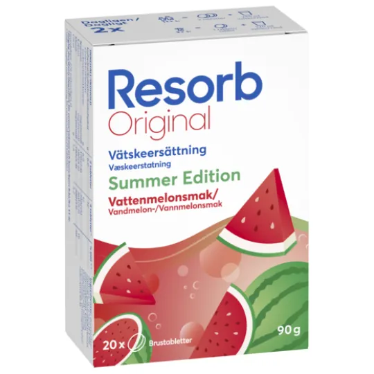 Resorb Original Summer Edition Vattenmelon 20 brustabletter