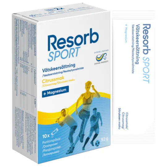 Resorb Sport Citron Dospåsar 10 st