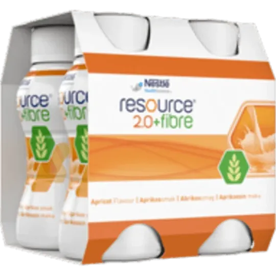 Resource 2.0+FIBRE Aprikos 4 x 200 ml