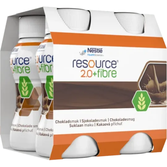 Resource 2.0+FIBRE Choklad 4 x 200 ml