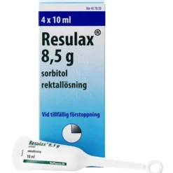 Resulax, rektallösning 8,5 g 4 st
