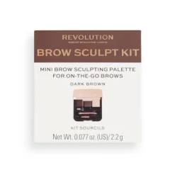 Revolution Beauty London Brow Sculpt Kit Dark Brown 2,2 g