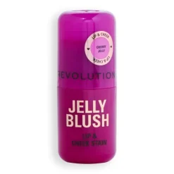 Revolution Jelly Blush Stick Lip and Cheek Stain Cherry Red 5,5 g