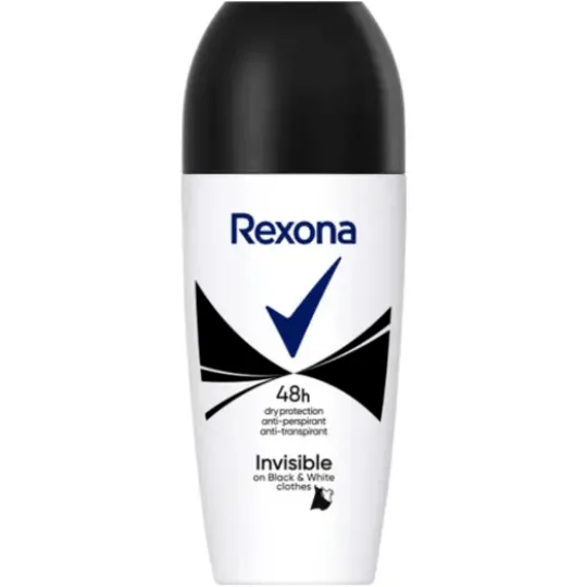 Rexona 48h Invisible on black and white clothes roll-on 50 ml