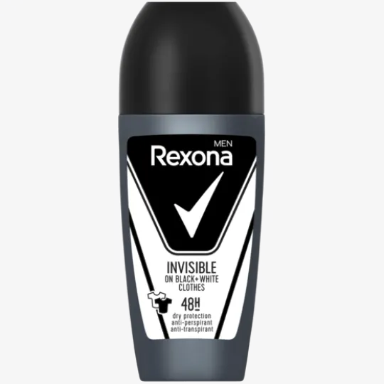 Rexona Men 48h Invisible black + white roll-on 50 ml