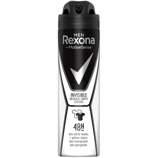 Rexona Men Invisible Spray Black + White 150 ml
