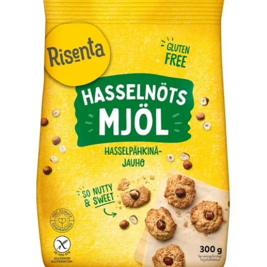 Risenta Hasselnötmjöl 300 g