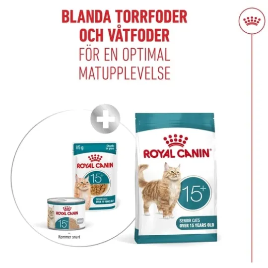 Royal Canin Ageing 15+ Bitar i Sås Våtfoder för Katt 1,02 kg