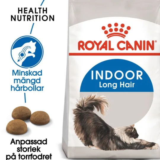 Royal Canin Indoor Long Hair Adult Torrfoder för Katt 10 kg
