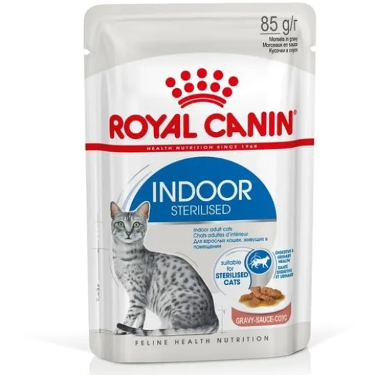 Royal Canin Indoor Sterilised Gravy Adult Våtfoder för Katt 1,02 kg