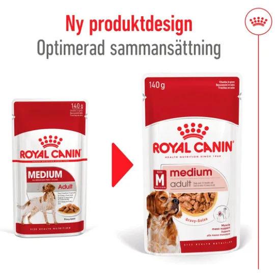 Royal Canin Medium Adult Gravy Våtfoder för Hund 1,4 kg