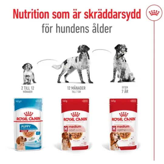 Royal Canin Medium Adult Gravy Våtfoder för Hund 1,4 kg