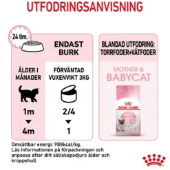 Royal Canin Mother & Babycat Mousse Våtfoder för Katt & Kattunge 2,34 kg