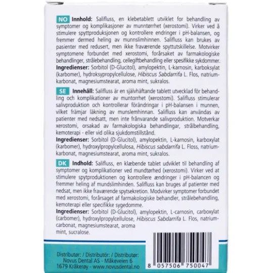 Salifluss Tabletter vid Muntorrhet Mint 45 st