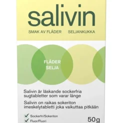 Salivin Sugtabletter vid Muntorrhet Fläder Nordic Fresh 50 g
