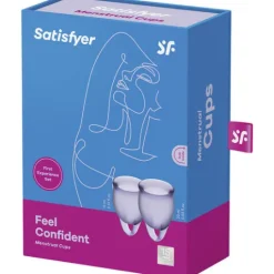 Satisfyer Feel Confident Menstrual Cup Lila