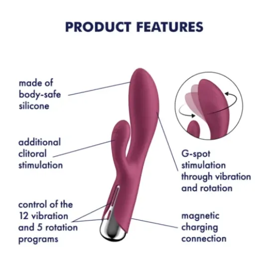 Satisfyer Spinning Rabbit 1 Red Rabbitvibrator