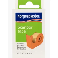 Scanpor Tape med Hållare 10m x 2,5cm 1 st