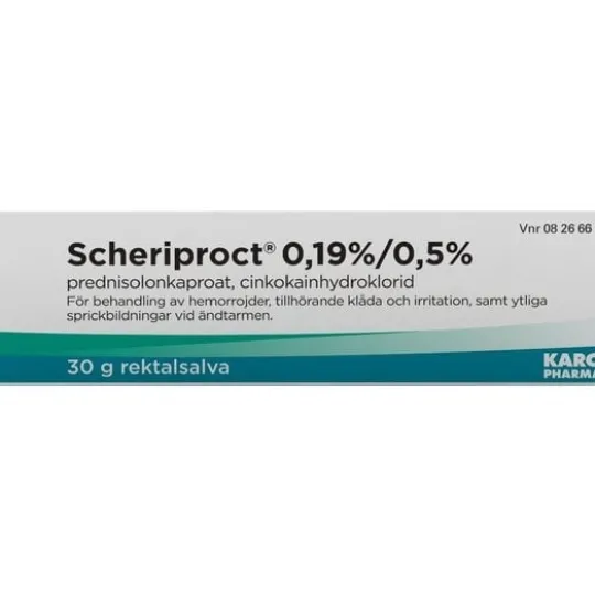Scheriproct rektalsalva 0,19%/0,5% 30 g