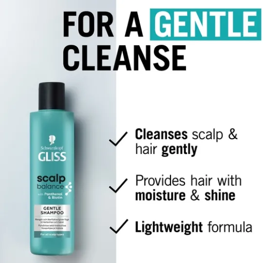 Schwarzkopf Gliss Scalp Balance Gentle Shampoo 200 ml