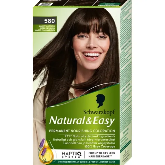 Schwarzkopf Natural & Easy Hårfärg 580 Sammet Mörkbrun