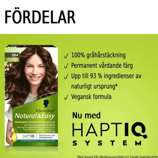 Schwarzkopf Natural & Easy Hårfärg 584 Mocka Chokladbrun