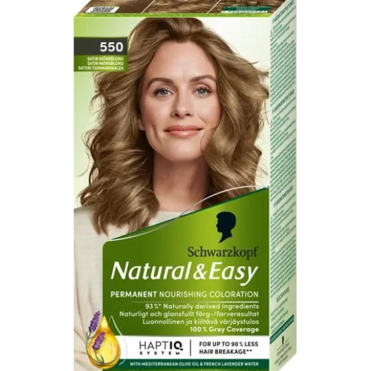 Schwarzkopf Natural & Easy Hårfärg 550 Satin Mörkblond