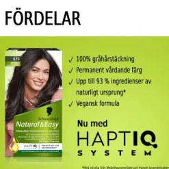 Schwarzkopf Natural & Easy 573 Mörk Askbrun