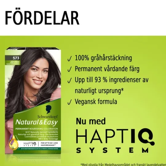 Schwarzkopf Natural & Easy 573 Mörk Askbrun