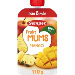 Semper Fruktmums Mango 110 g