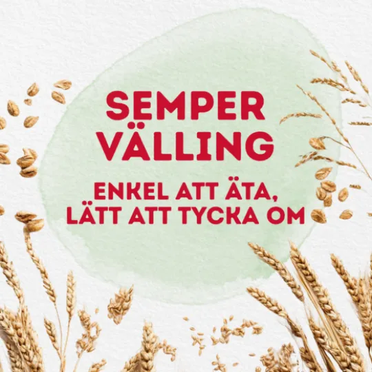Semper Fullkornsvälling Havre, Vete & Råg 1 år+ 725 g