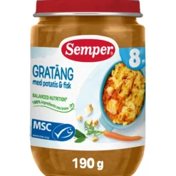 Semper Gratäng med Potatis & Fisk 8 månader 190 g