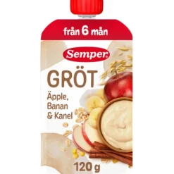 Semper Grötklämmis Äpple, Banan & Kanel 120 g