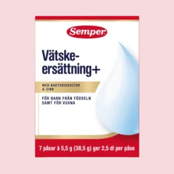 Semper Vätskeersättning+ med bakteriekultur, 7 dospåsar