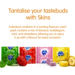 Skins Kondomer med Smak 4-pack
