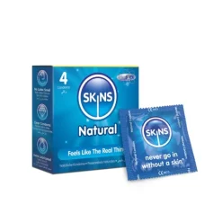 Skins Kondomer Naturell 4-pack