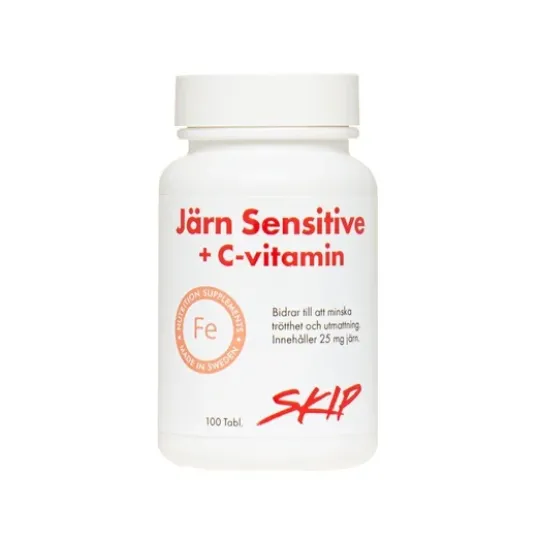Skip Järn Sensitive + C-vitamin 100 tabletter