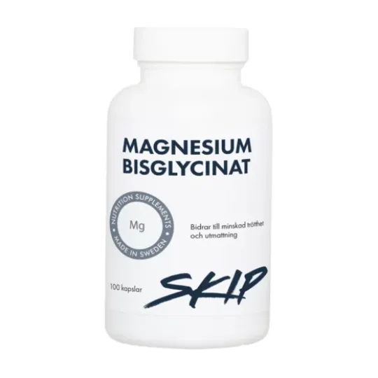 Skip Magnesiumbisglycinat 100 kapslar