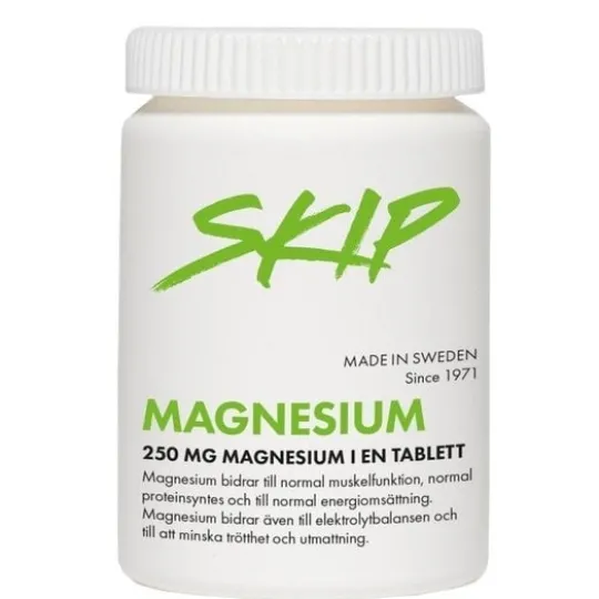 Skip Magnesium 250mg 100 tabletter