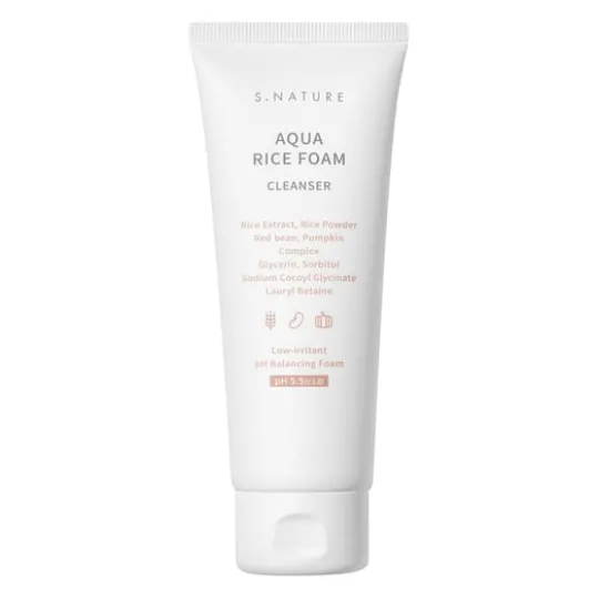 S.NATURE Aqua Rice Foam Cleanser 160 ml