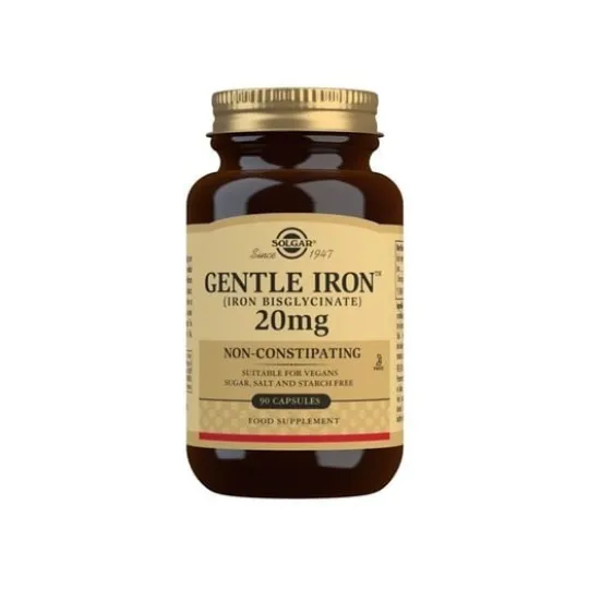 Solgar Gentle Iron 20 mg 90 kapslar