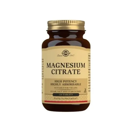 Solgar Magnesium Citrate 120 tabletter