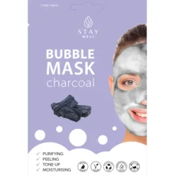 STAY Well Vegan O2 Purifying Bubble Mask Charcoal 20 g